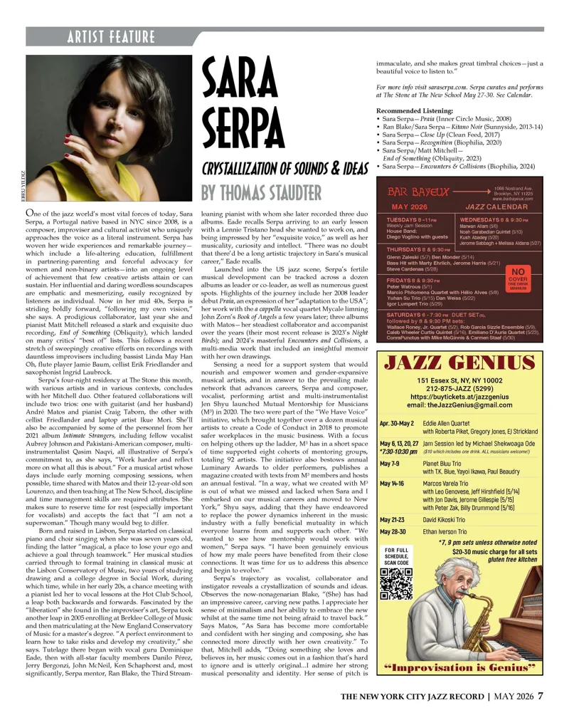 Artist Feature in New York City Jazz Records